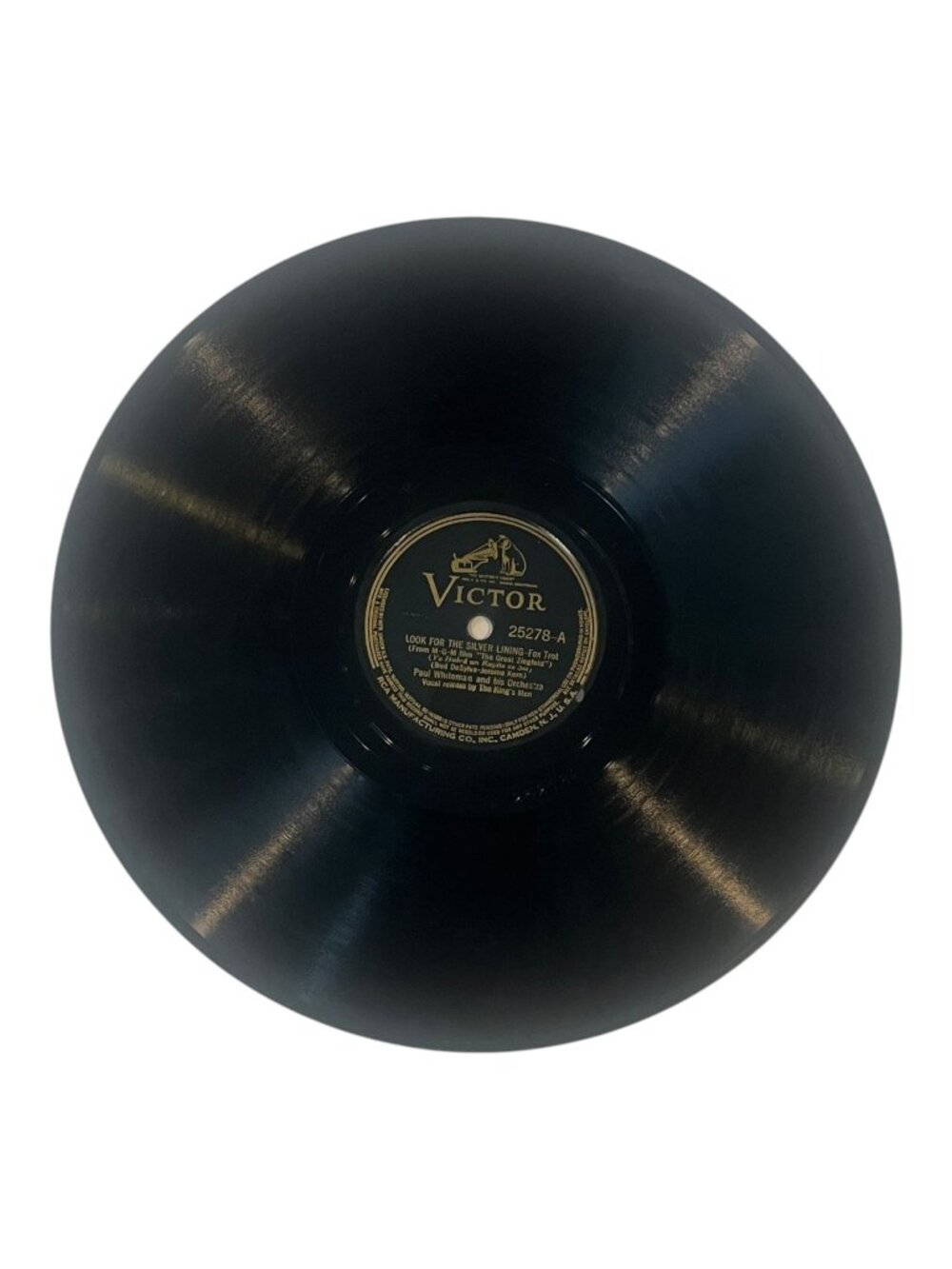 Paul Whiteman Look For The Silver Lining 78rpm Victor Record 25278 Jazz Album